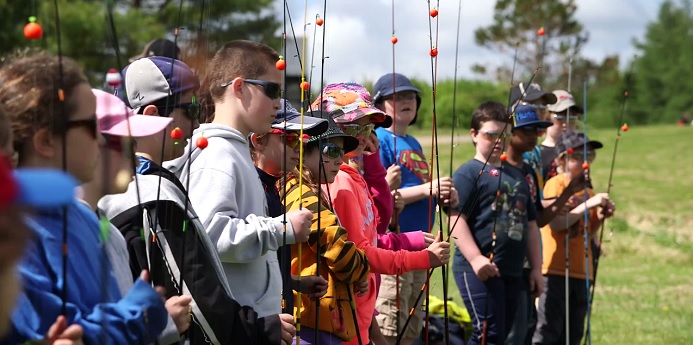 One of the department’s most popular activities is the interactive Learn to Fish (L2F) program. Learn to Fish teaches children the basics of sportfishing, along with ethics and environmental stewardship.