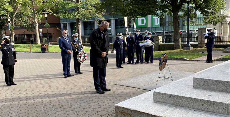 The Honourable John Lohr, Minister responsible for Military Relations
Wreath Laying, Halifax Grand Parade Cenotaph
September 4, 2021