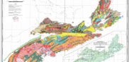An image of a Mineral Resource Land-Use Atlas of Nova Scotia.