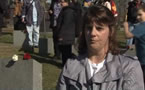 Marilyn Ewer, relative of a Titanic victim, attends Spiritual Ceremony