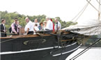 Canada's premiers and leaders of National aboriginal organizations took a sail on the Amistad, which is one of seven ships visiting Lunenburg as part of Tall Ships 2012. 