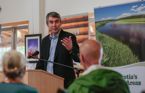 Premier Stephen McNeil at the announcement that the province has bought 594 acres on Fancy Cove, saying the surrounding woods and lakes will provide more opportunities for campers and residents to connect with nature and immerse themselves in a wilderness environment.