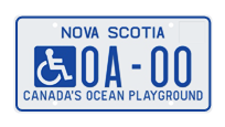 accessible parking plates scotia nova vehicles passenger commercial light vehicle