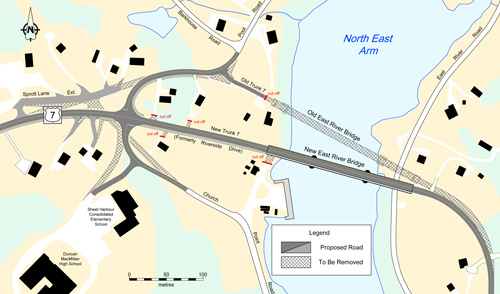 East River Bridge Map