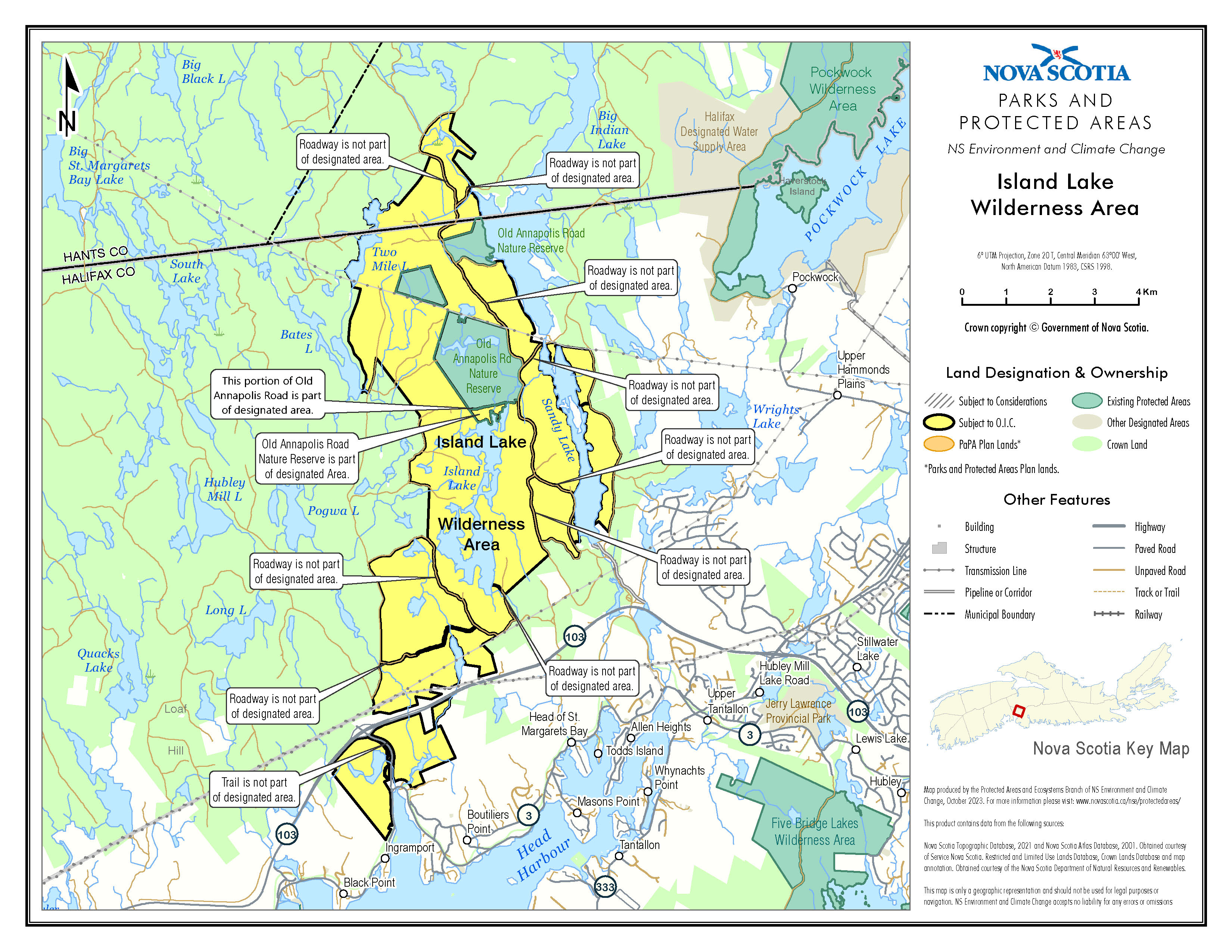 Graphic showing map of approximate boundaries of Island Lake Wilderness Area