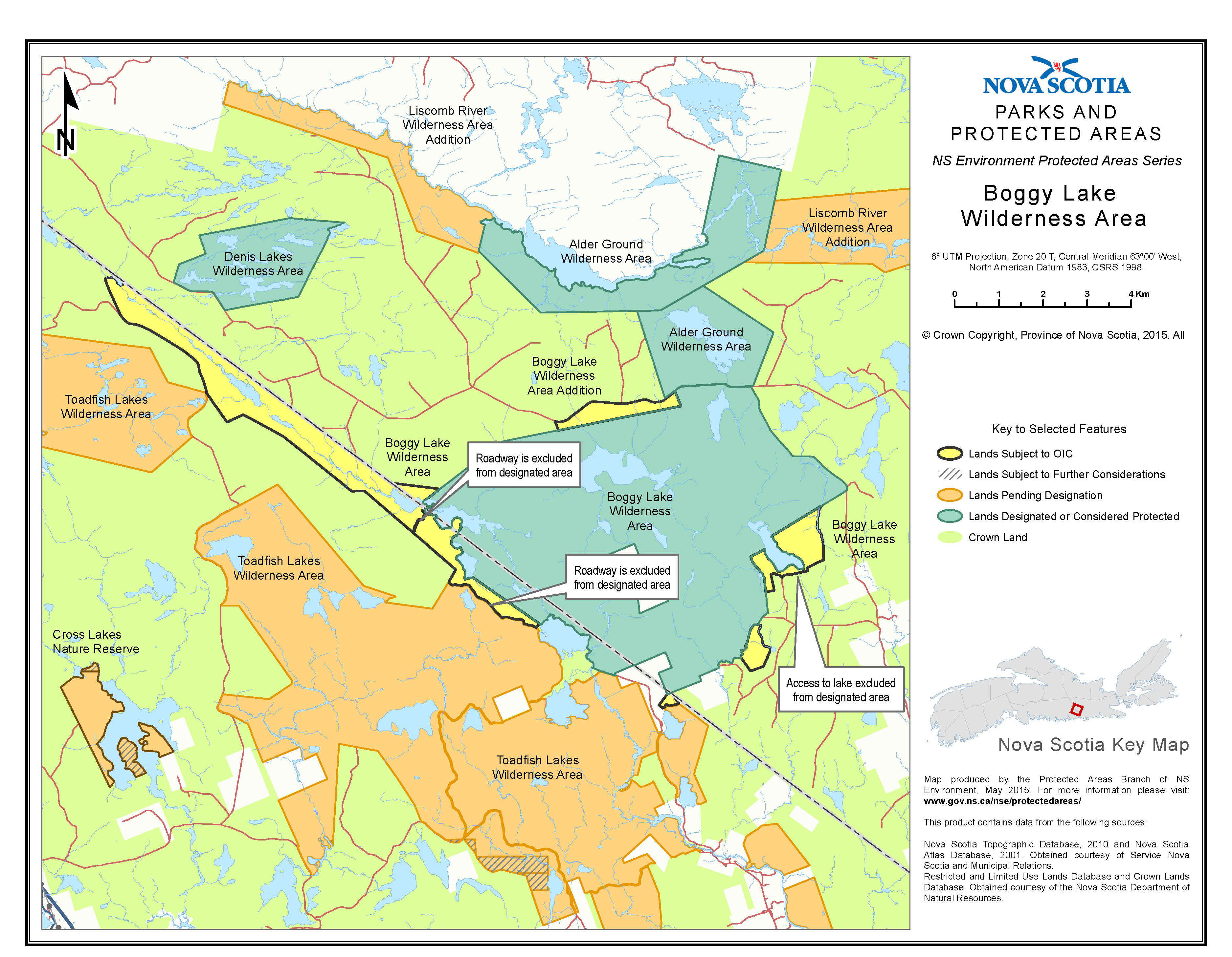 Approximate boundaries of addition to Boggy Lake Wilderness Area