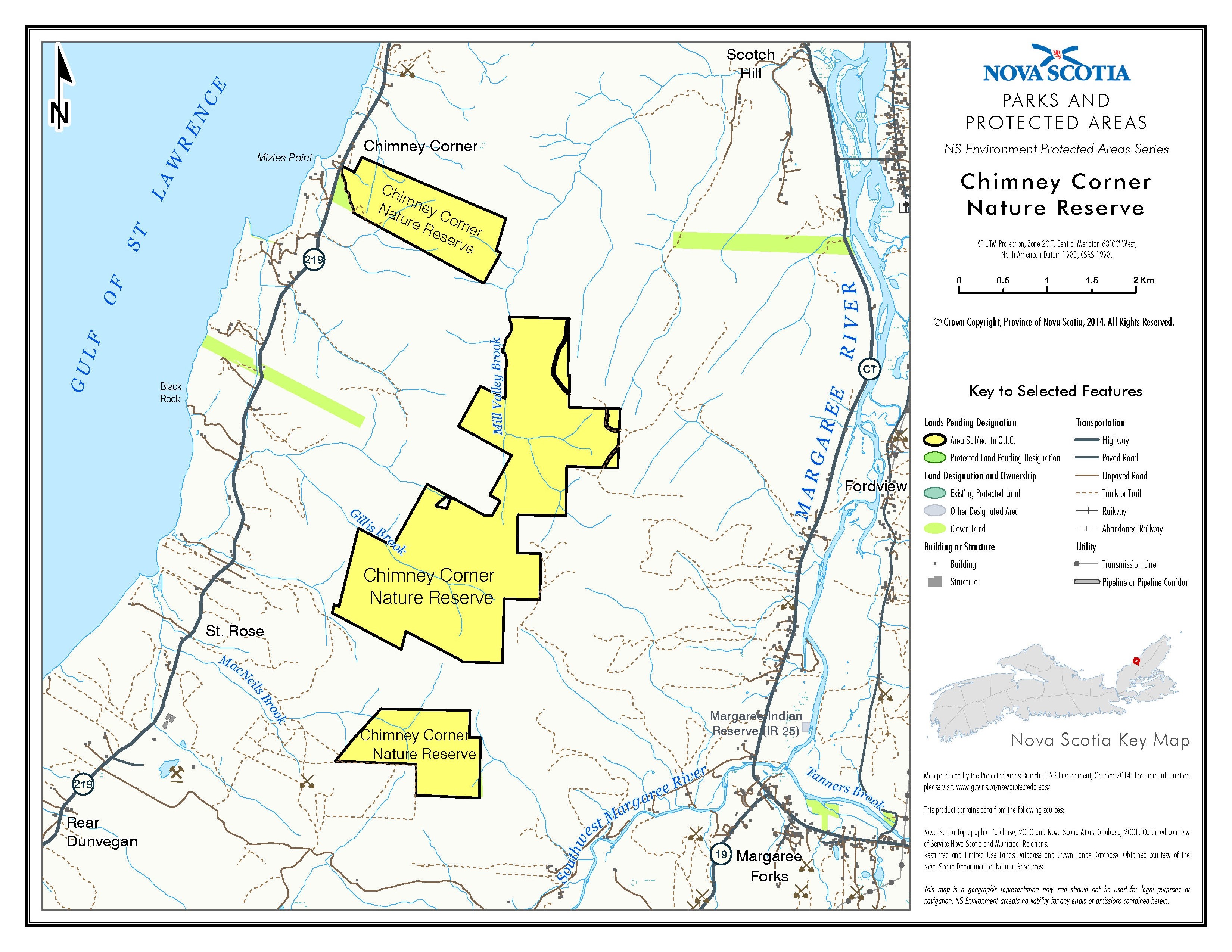 Map of Chimney Corner Nature Reserve