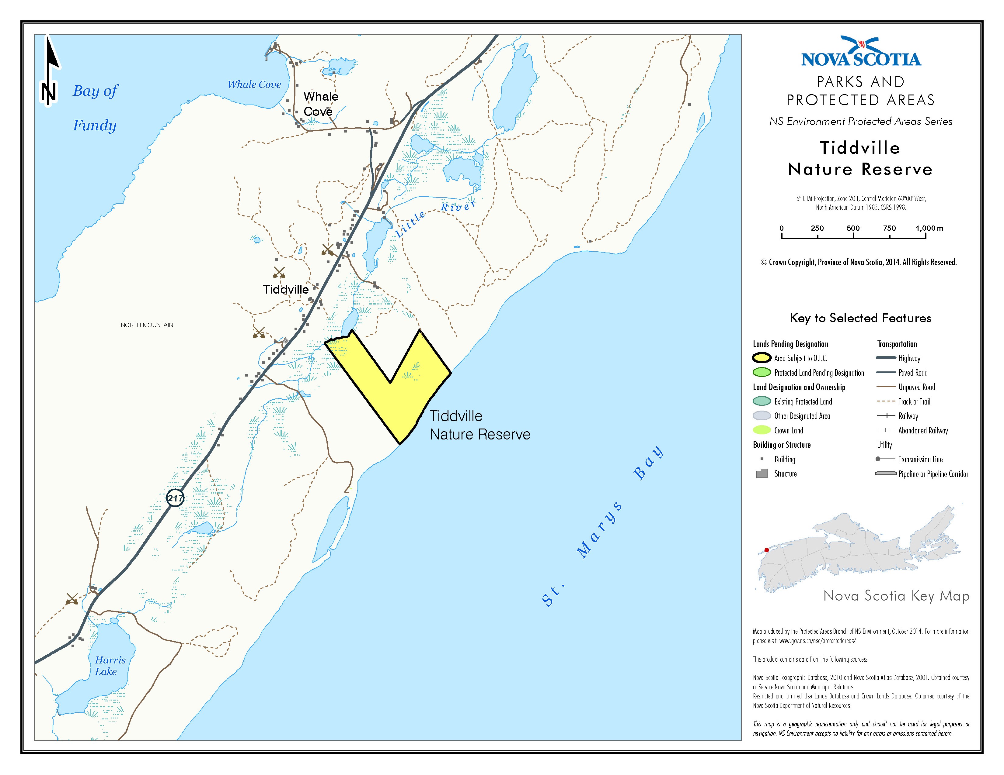 Map of Tiddville Nature Reserve