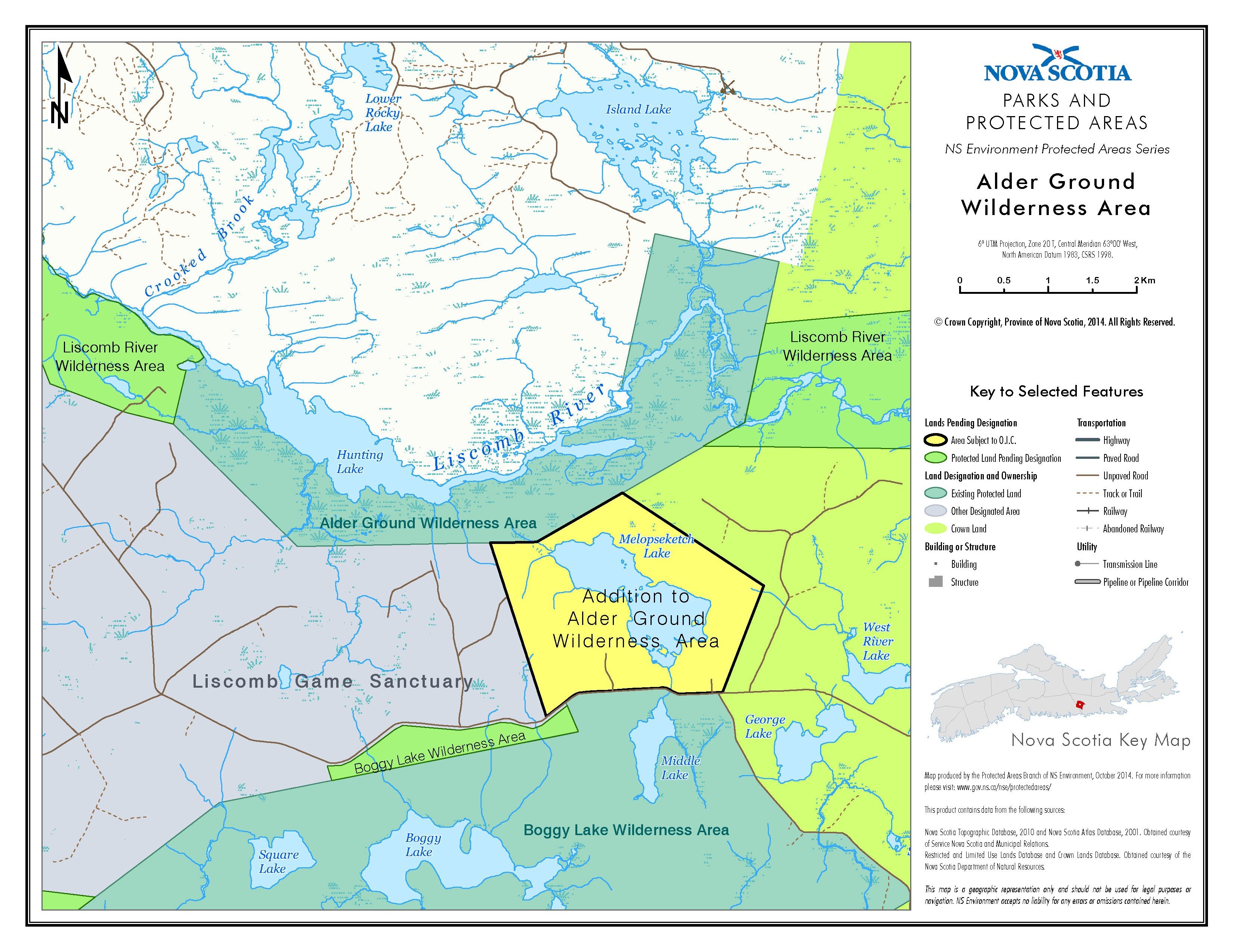 Map of Alder Ground Wilderness Area