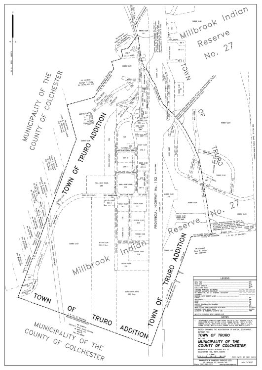 Schedule "A"
Truro-Colchester Boundary map