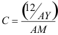 Formula 2.2—adjustment for months between auctions