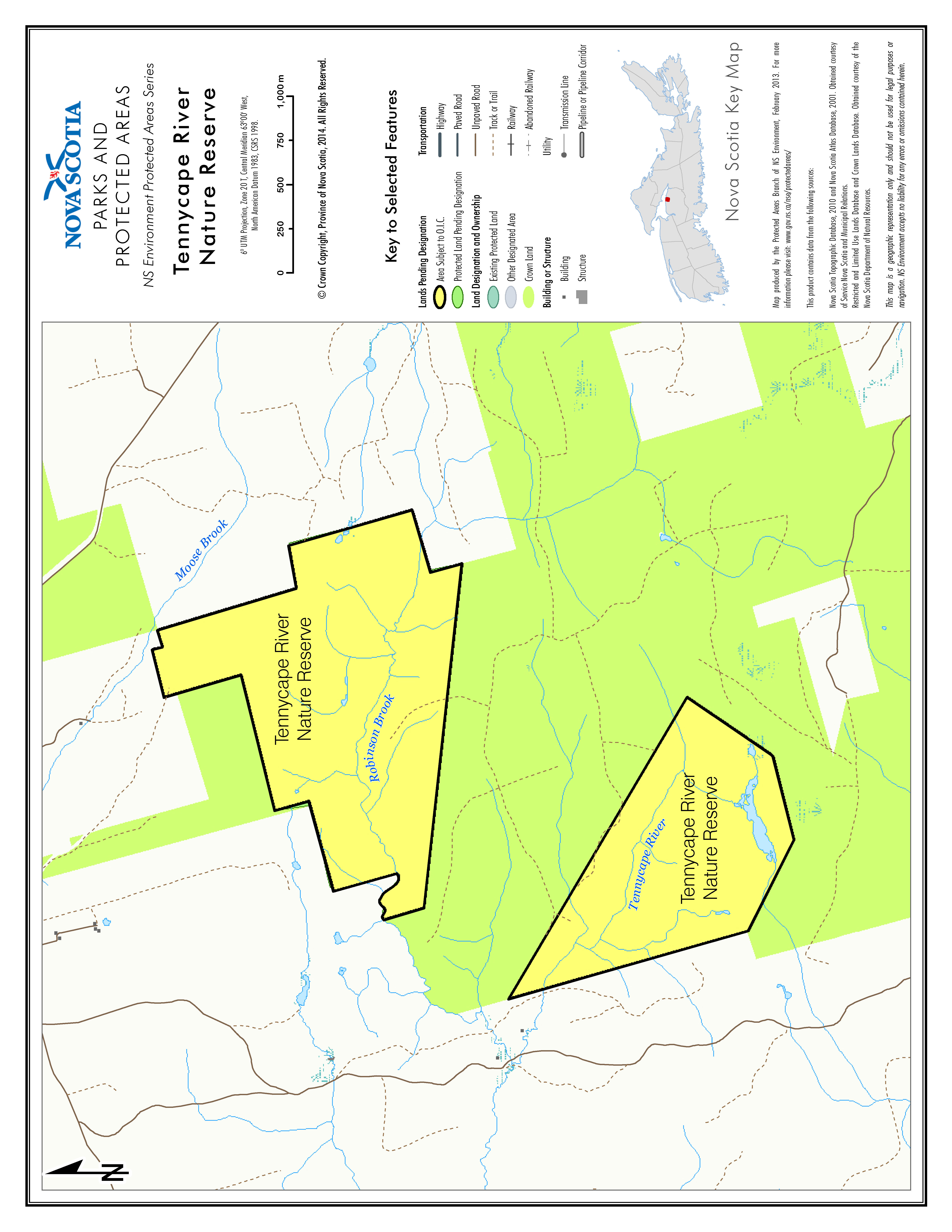 Map of Tennycape River Nature Reserve