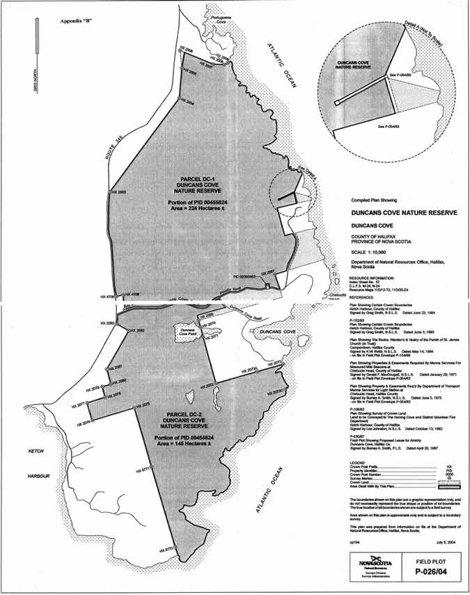 Duncans Cove Nature Reserve Map