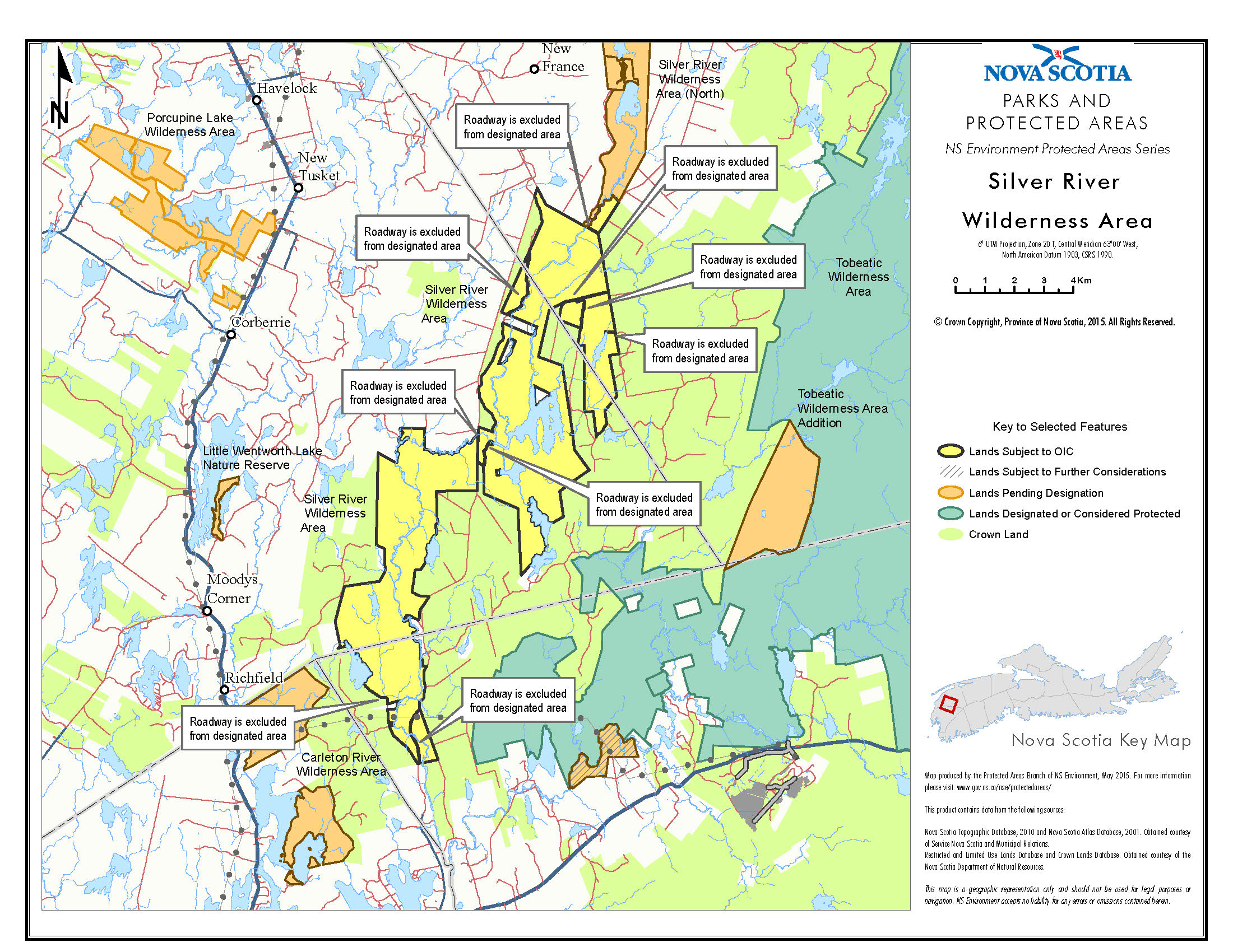 Graphic showing map of Boundaries of Addition to Silver River
Wilderness Area