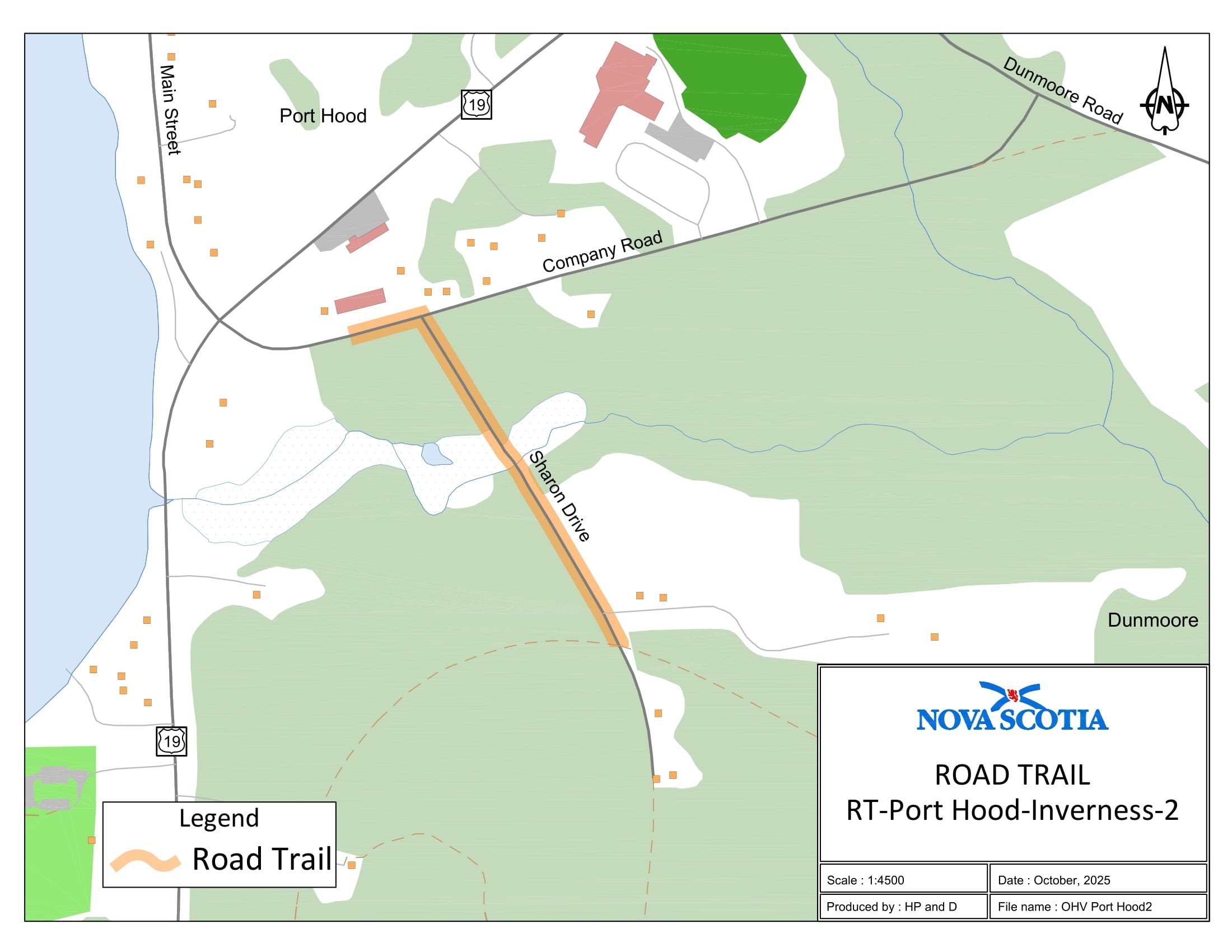 Graphic showing map of Port Hood-2, Inverness County