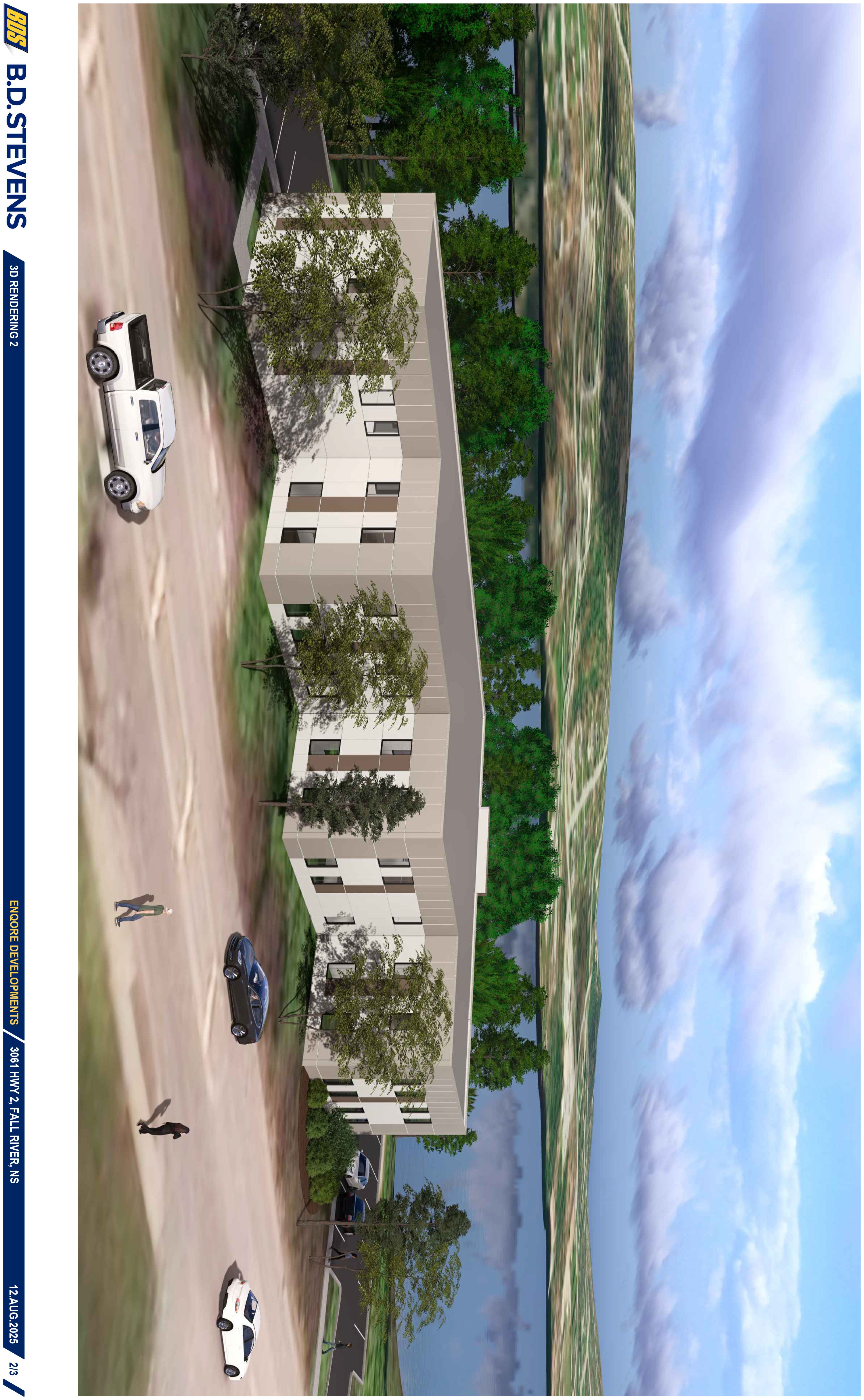 Graphic showing second 3D rendering of designated Fall River Healthcare Facility
