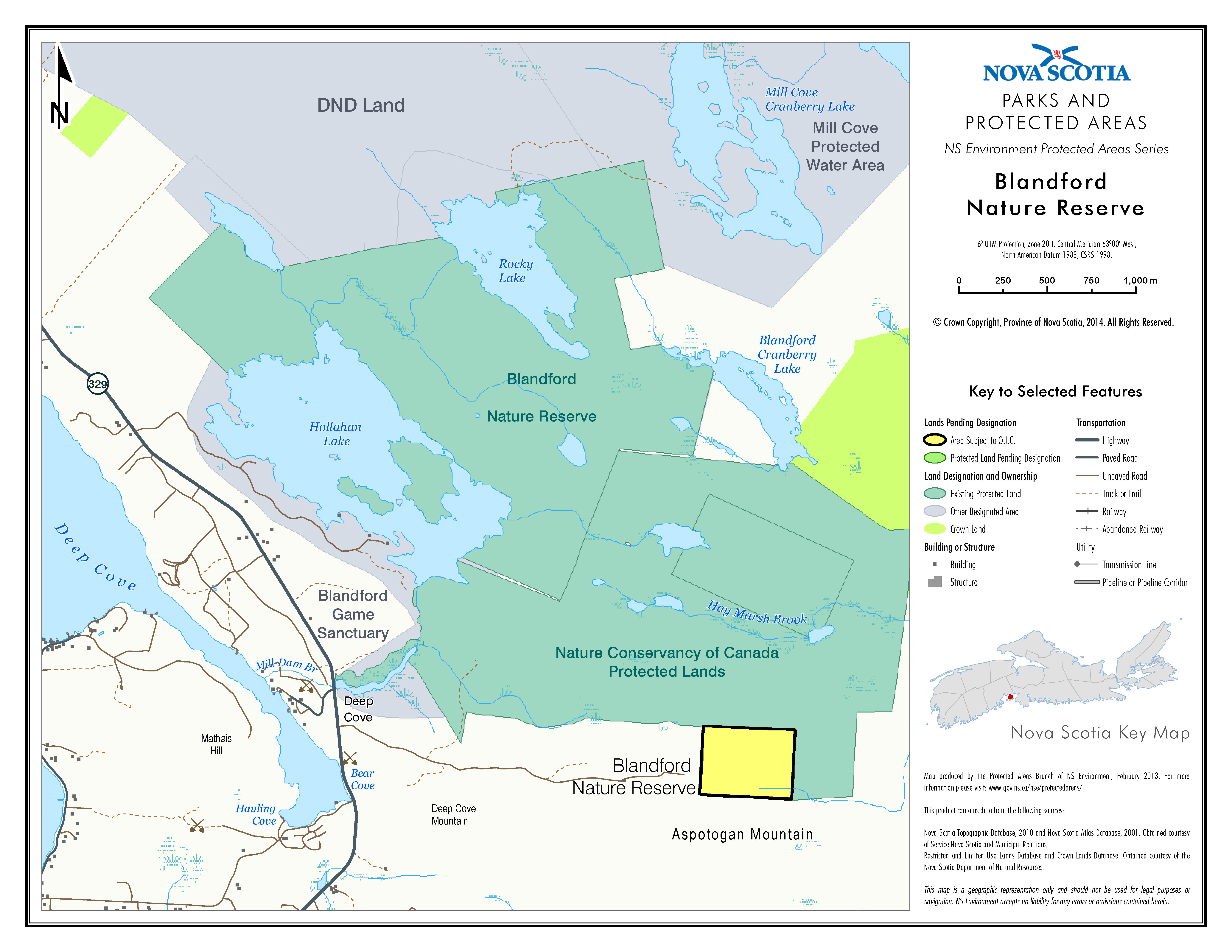 Map of Blandford Nature Reserve additional lands