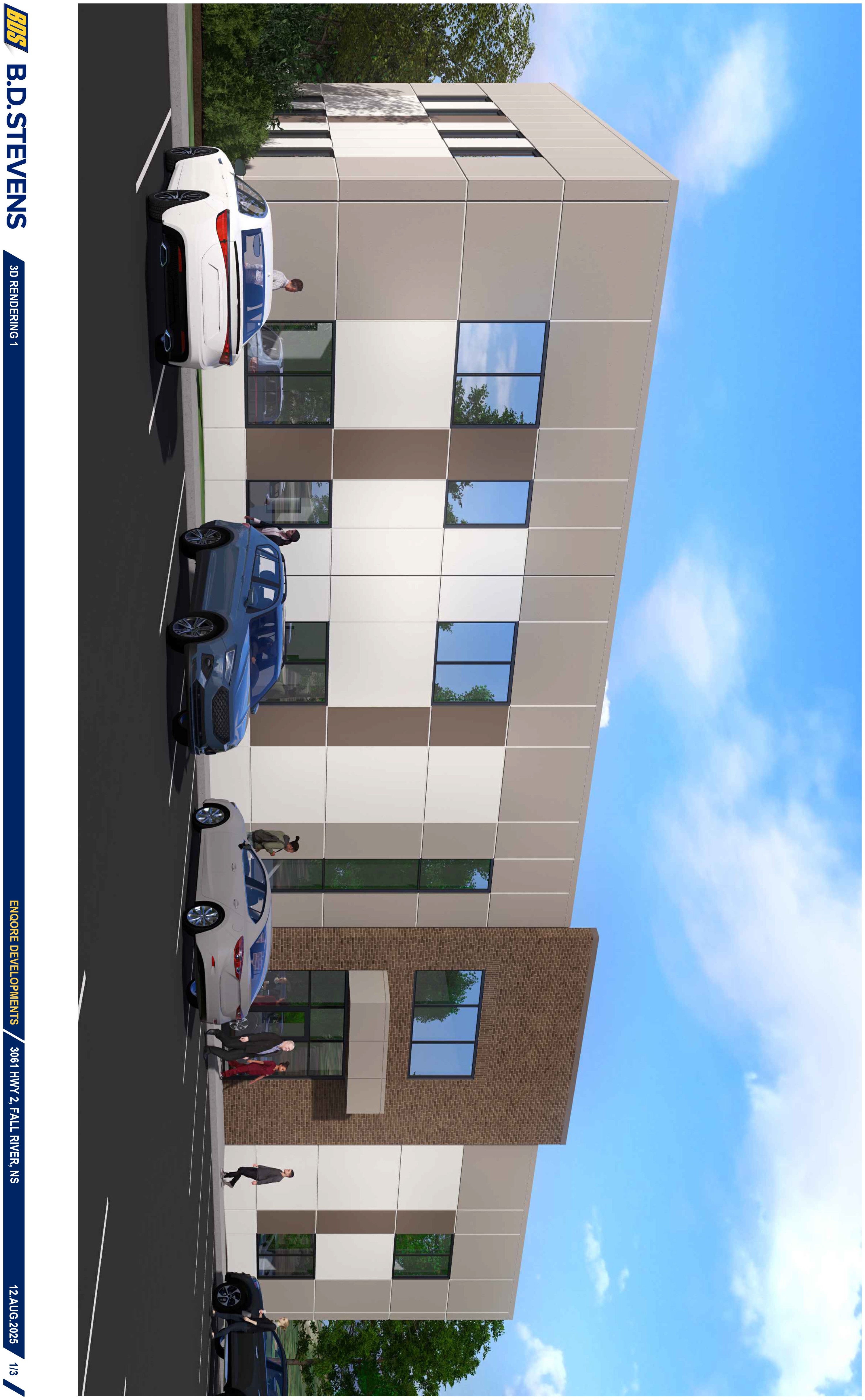 Graphic showing first 3D rendering of designated Fall River Healthcare Facility