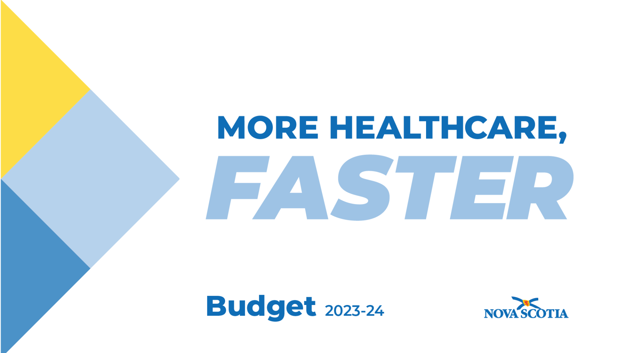 More healthcare, faster