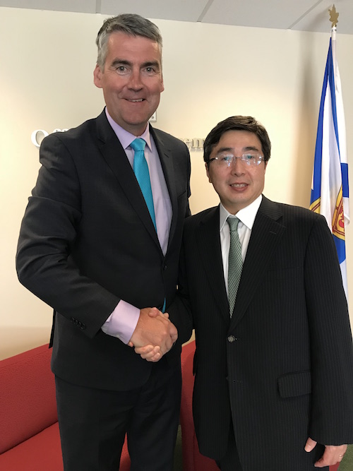 On July 11th Premier McNeil met with His Excellency Kimihiro Ishikane, Ambassador Extraordinary & Plenipotentiary of Japan to Canada