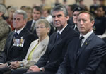 Premier Stephen McNeil seated next to the Honourable Peter MacKay at the Afghanistan Memorial Vigil