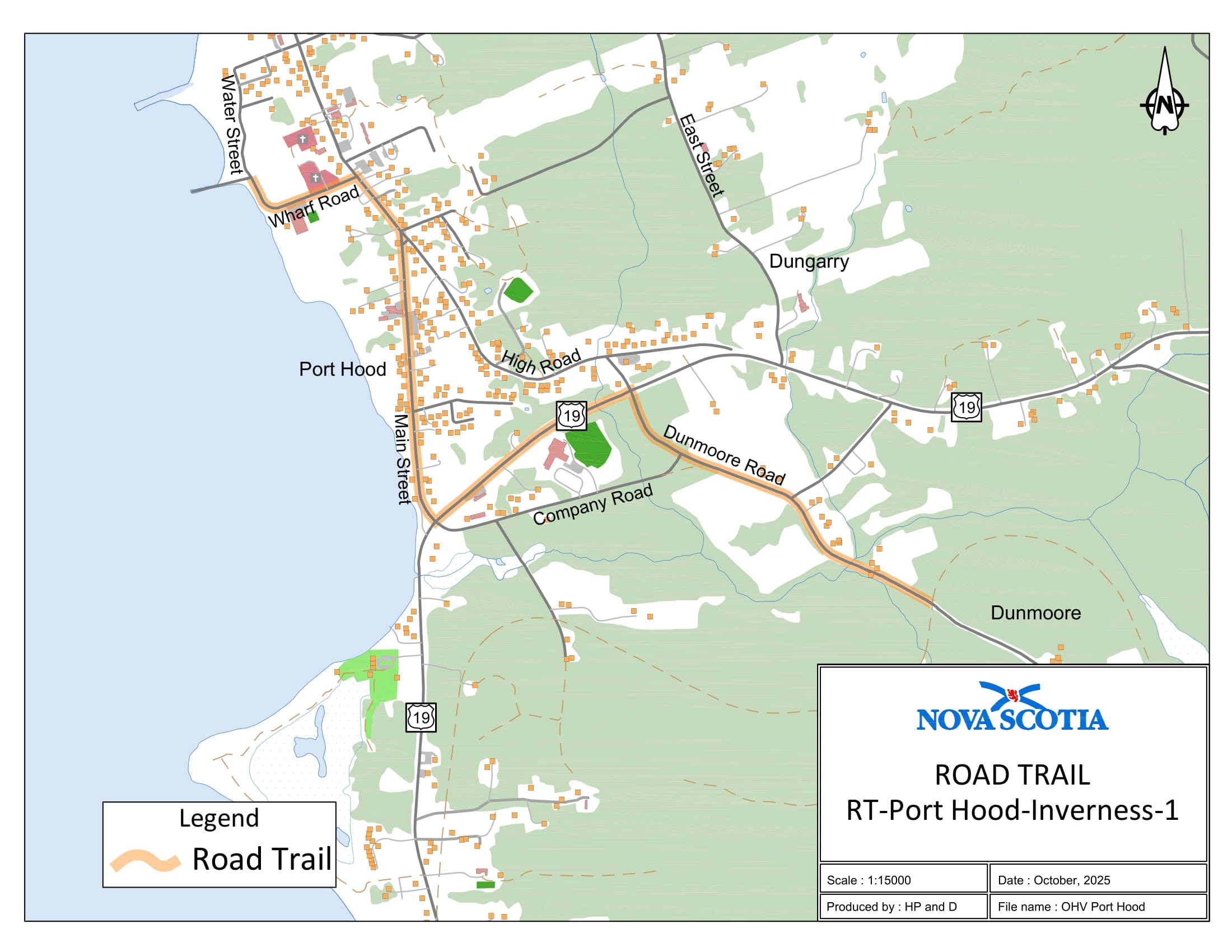 Graphic showing map of Port Hood-1, Inverness County