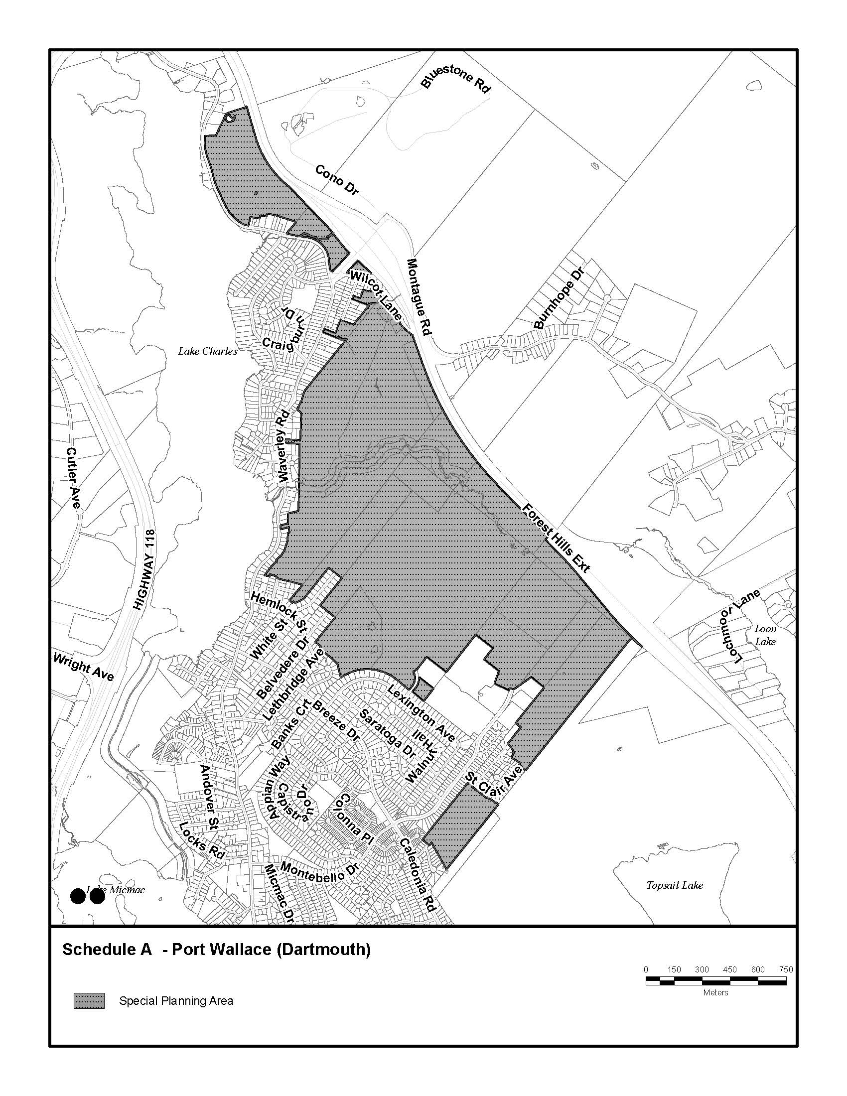 Map of Port Wallace Special Planning Area