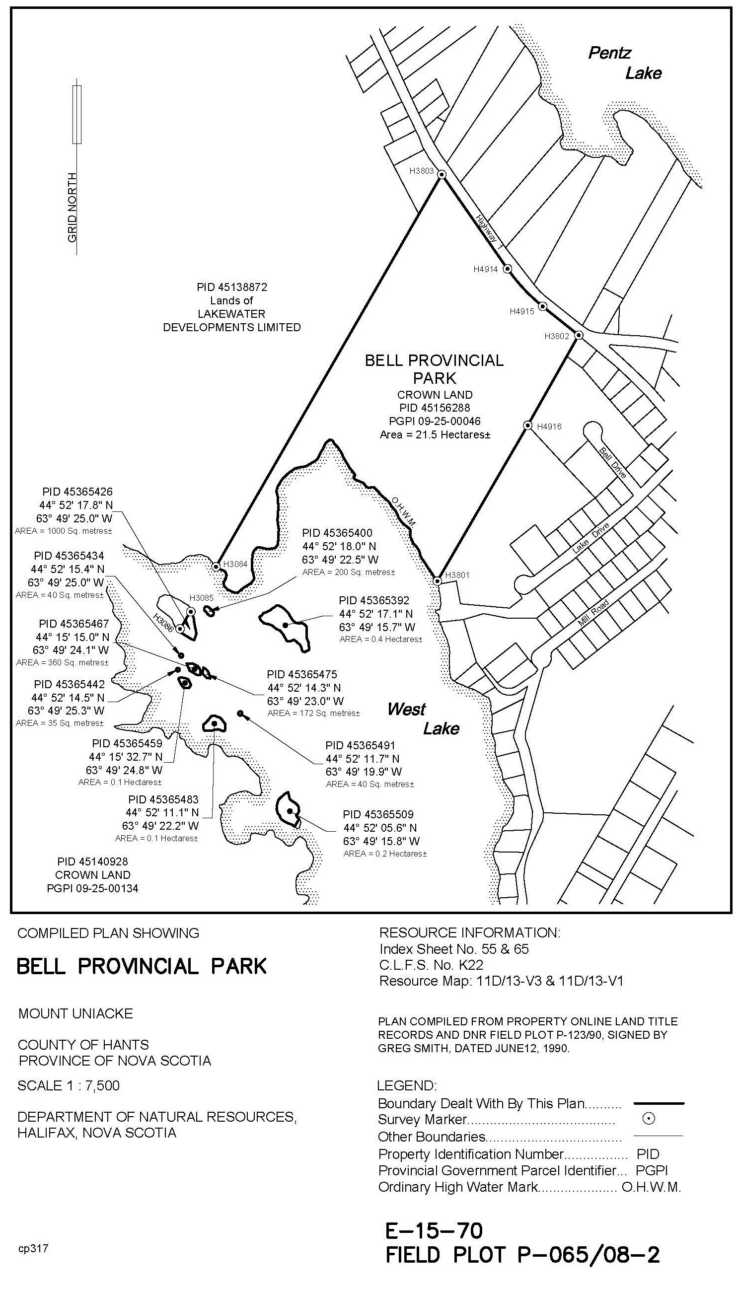 Nova Scotia Pid Map Bell Provincial Park Designation - Provincial Parks Act (Nova Scotia)