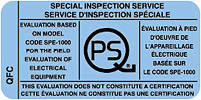 QPS special inspection label