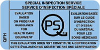 QPS special inspection label