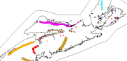 An image of a Mineral Rights Disposition map of Nova Scotia.