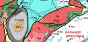 An image of a Bedrock Geology map of Nova Scotia.