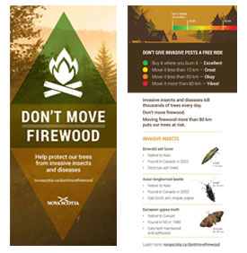 Don't Move Firewood Rack Card