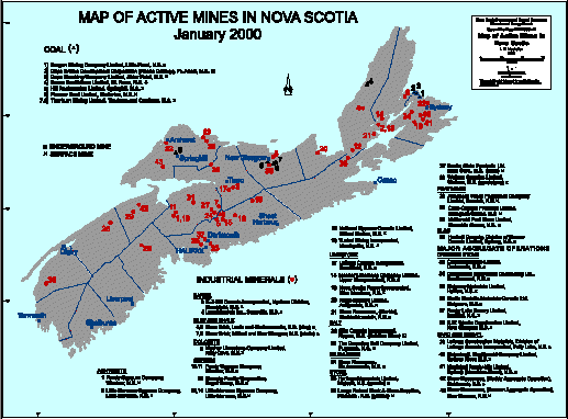 Nova Scotia Active Mines
