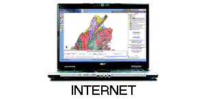 An image of an online map viewed on a laptop.