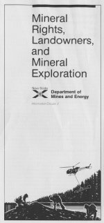 Cover of the publication - Mineral Rights, Landowners, and Mineral Exploration