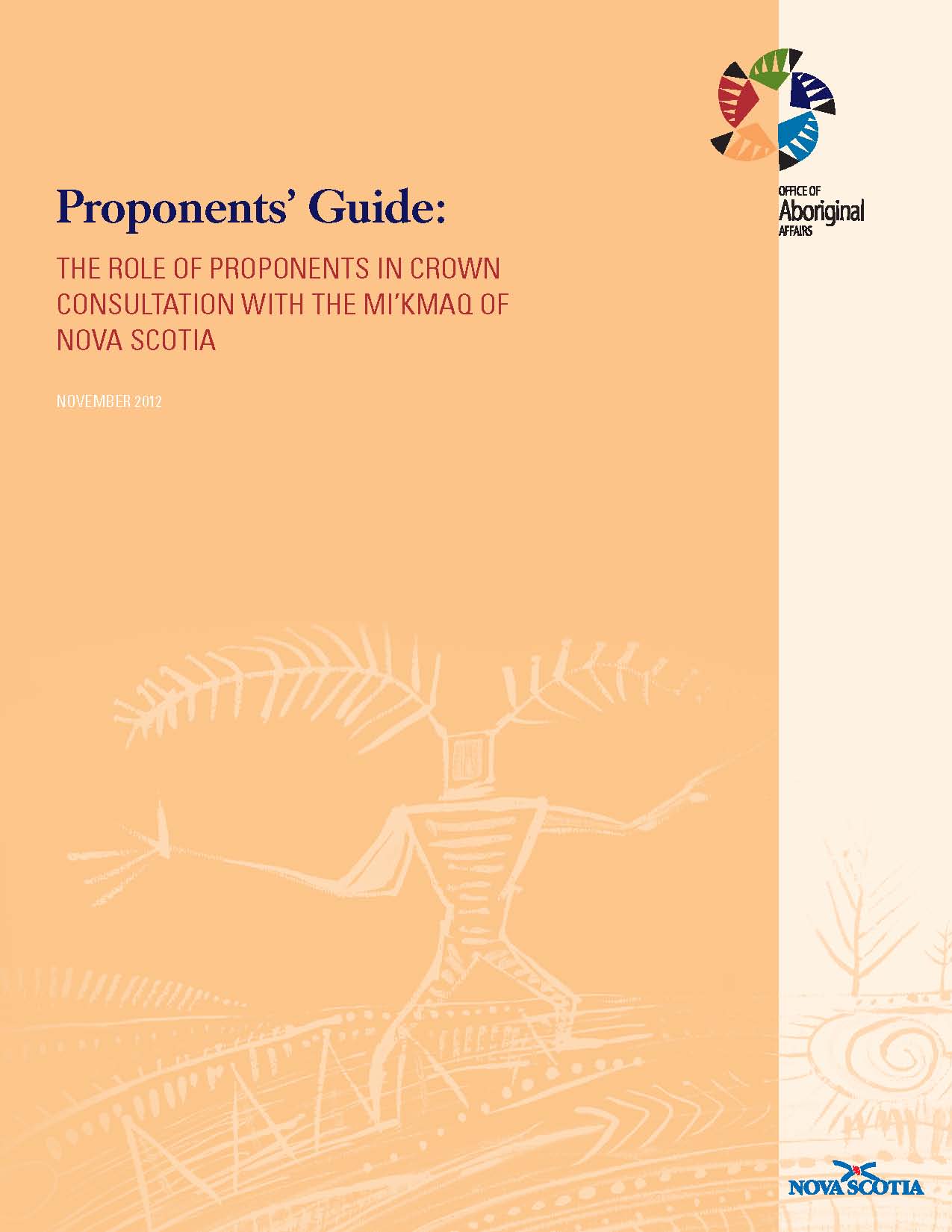 Proponents' Guide: The Role of Proponents in Crown Consultation with the Mi'kmaq of Nova Scotia