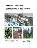 Cover of the publication - A Guide to Mineral Exploration Legislation in Nova Scotia