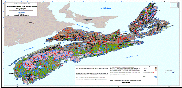 An image of a Groundwater Regions map of Nova Scotia.