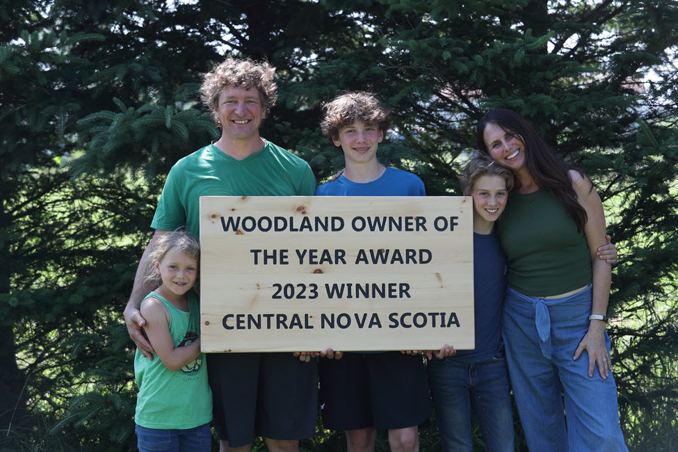 Beau and Laura Blois are the winners of the 2023 Woodland Owner of the Year Award