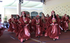 Students of Abu Dhabi Grammar School dance for Premier Dexter.
