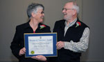 Mary MacDonald and John Hawkins were named Family Volunteer of the Year.