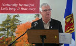Environment Minister Sterling Belliveau