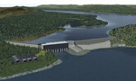 The proposed Muskrat Falls development. 