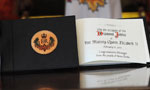 The one-of-a kind Diamond Jubilee Commemorative Message Book was handcrafted by a Nova Scotian artisan and will be at Province House for Nova Scotians to sign.
