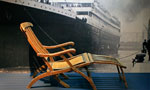 Rare original deck chair from Titanic, the signature artifact of the permanent Titanic exhibit at the Maritime Museum of the Atlantic. Credit: Gerry Lunn, Maritime Museum of the Atlantic