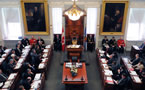 A photo from the House gallery as Lt.-Gov. Mayann Francis reads the Speech from the Throne.