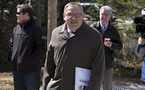 Premier Darrell Dexter holds the jobsHere plan at the First-time Home-buyers Rebate announcement in Upper Sackville.