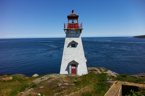 Nova Scotia's rugged coastline offers plenty of opportunities for in-stream tidal power generation. Shown here is the Boar's Head Lighthouse.