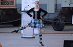 Sarah Fougere of Dance Nova Scotia performs during the announcement of that Nova Scotian high school students will be able to earn a credit for pursuing their interests in leadership and the arts outside of school hours.